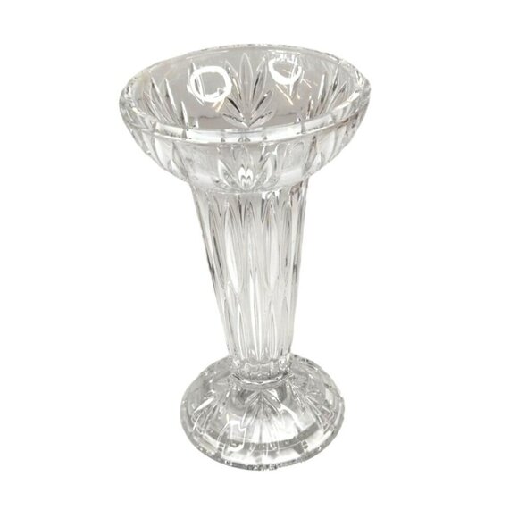 Princess House Lead Crystal Candle Holder / Bud Vase. Made in Germany 8 inch tal - Picture 2 of 10